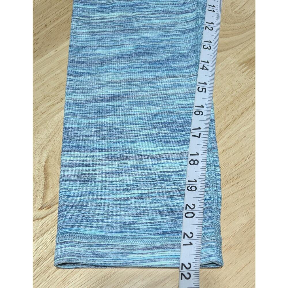Lululemon Wunder Under Crop Leggings Size 4 Space Dye Alberta Lake Teal Blue - Picture 2 of 13